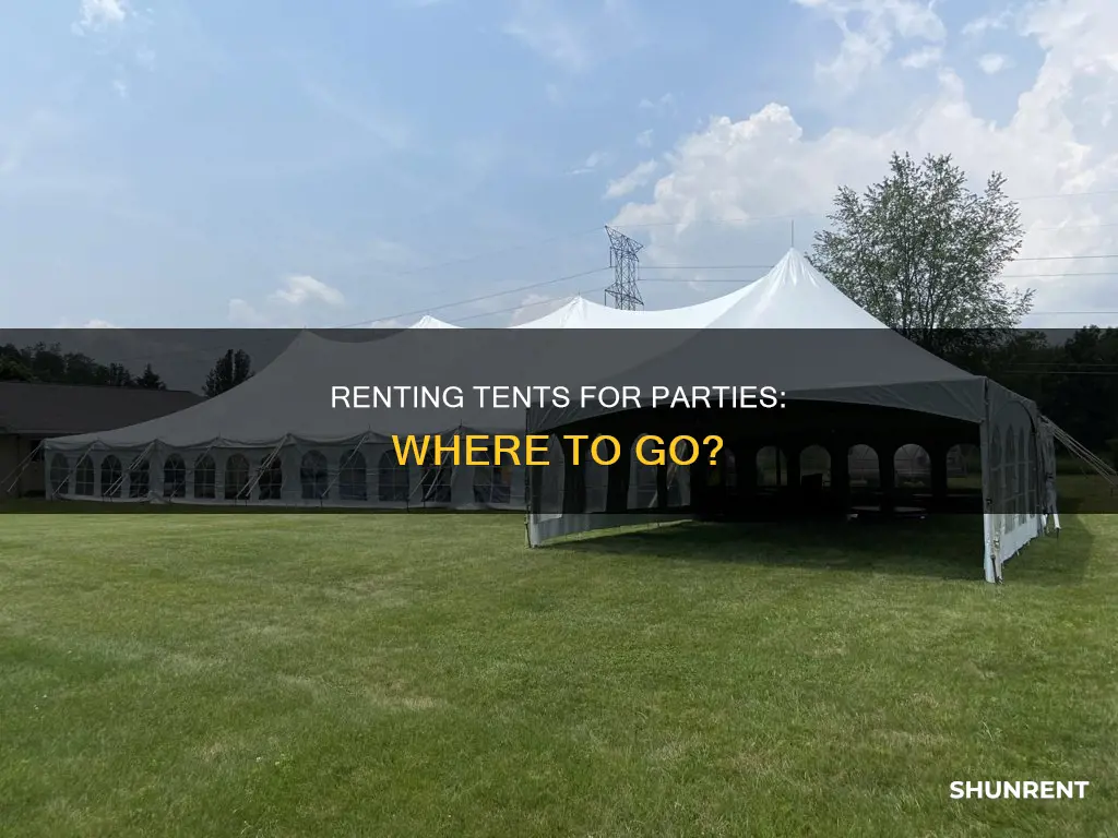 where to rent a tent for a party