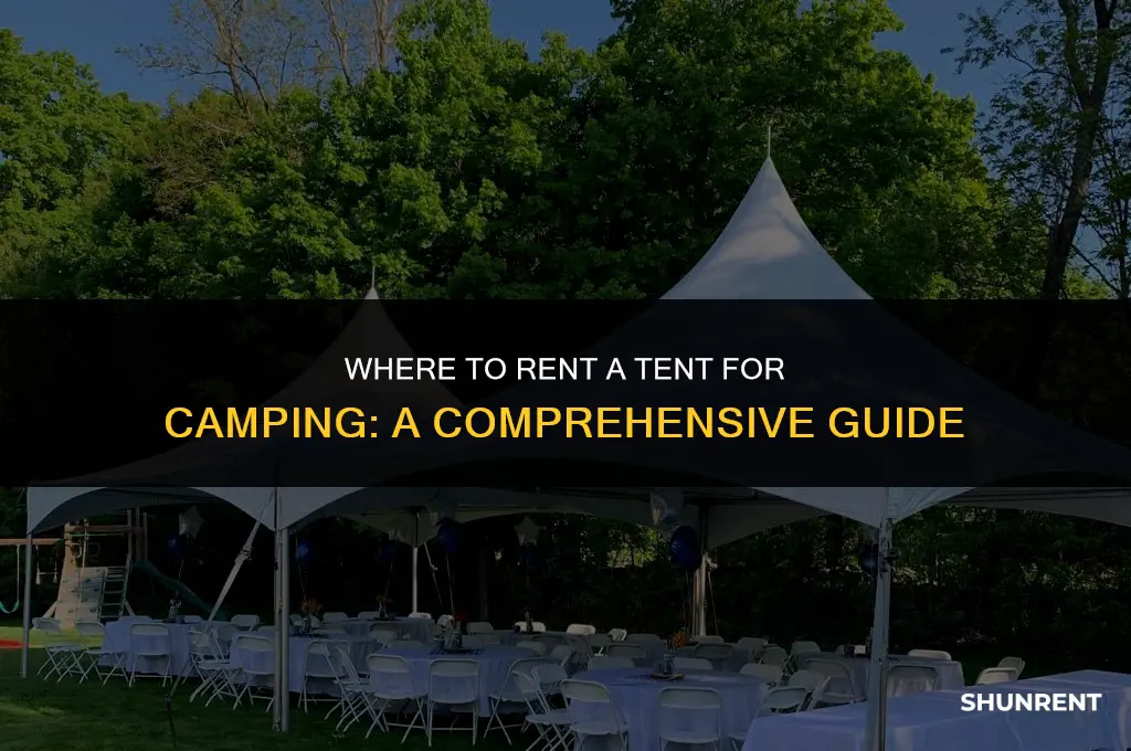 where to rent a tent for camping