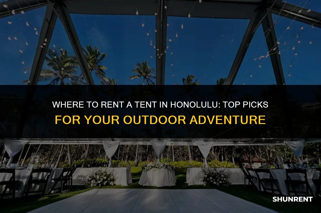 where to rent a tent in honolulu