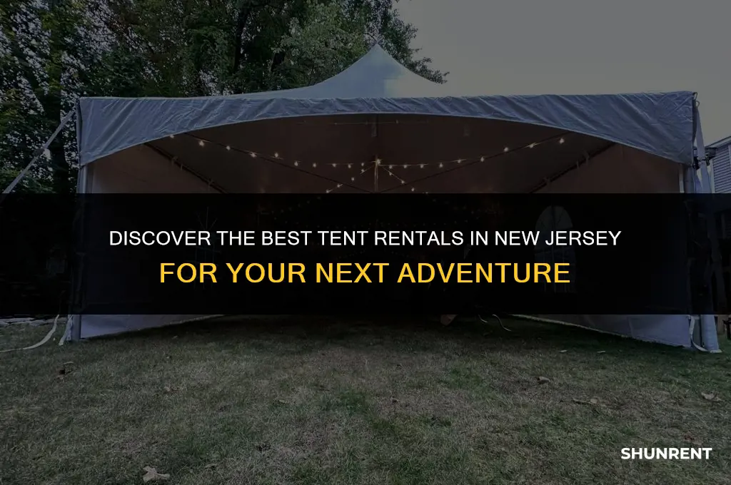 where to rent a tent in nj