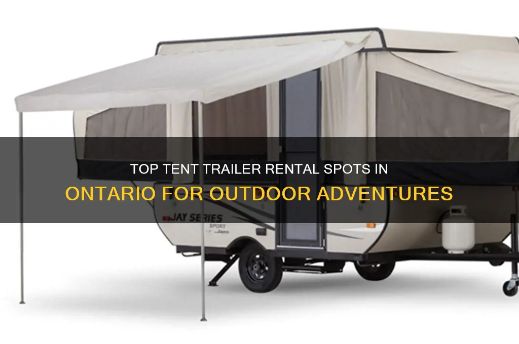where to rent a tent trailer in ontario