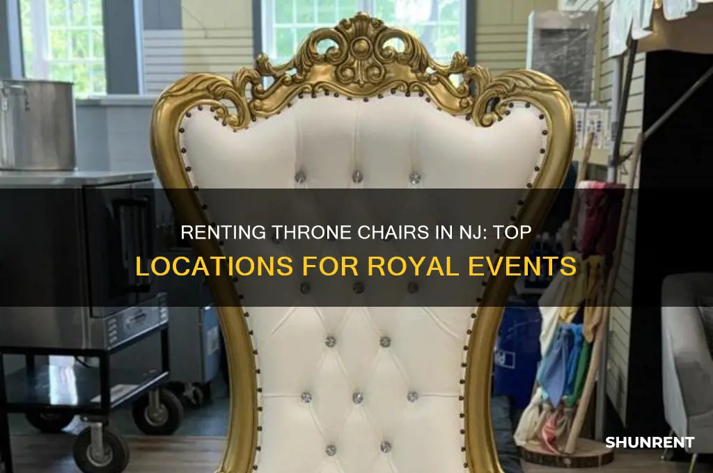 where to rent a throne chair in nj