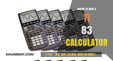 Where to Rent a TI-83 Calculator: A Comprehensive Guide for Students