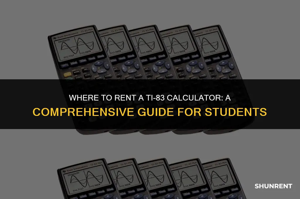 where to rent a ti 83 calculator