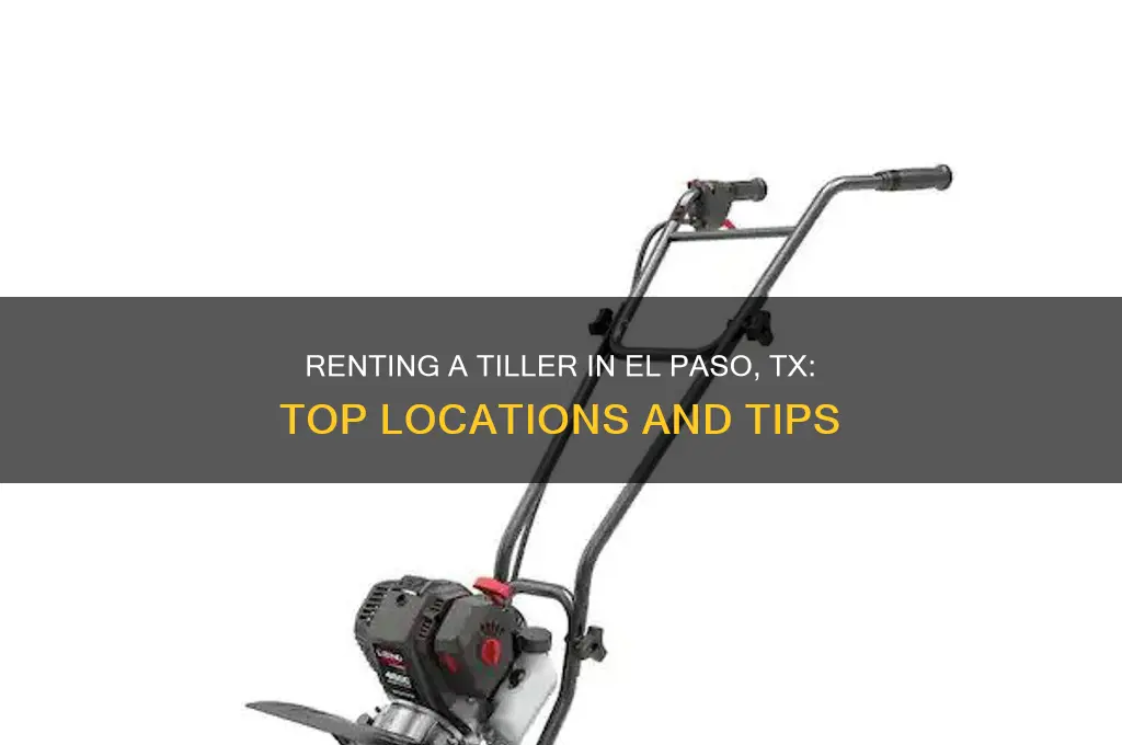 where to rent a tiller in el paso tx