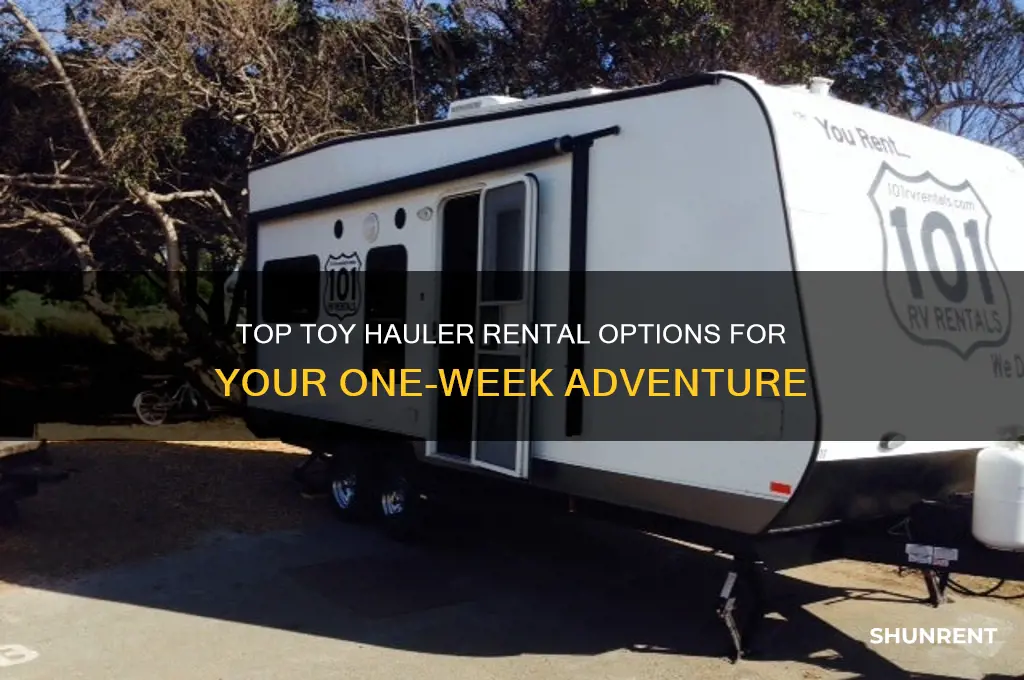where to rent a toy hauler for one week