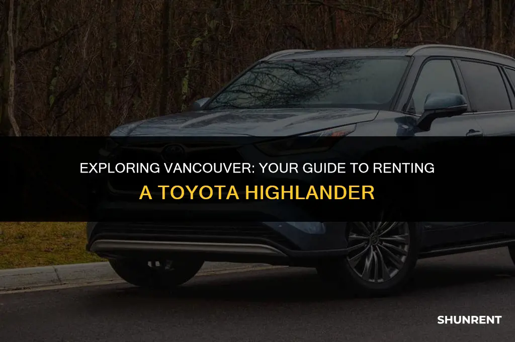 where to rent a toyota highlander vancouver