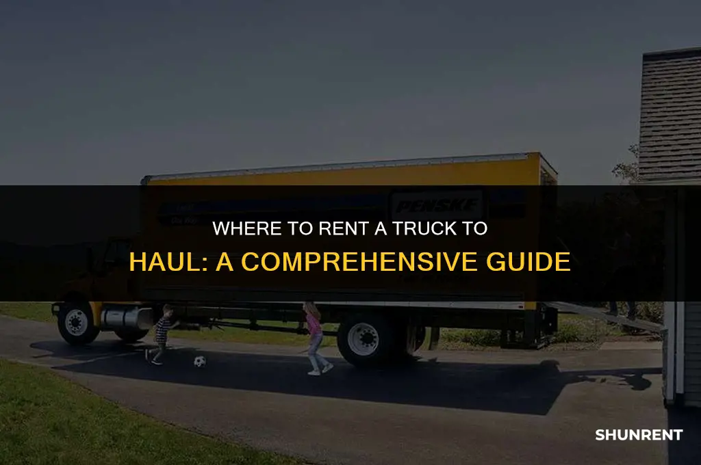 where to rent a truck to haul