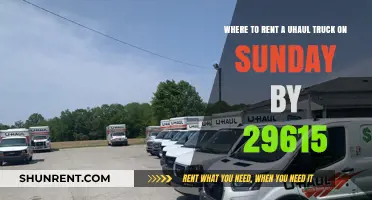 Sunday U-Haul Rentals Near 29615: Top Locations to Check Out