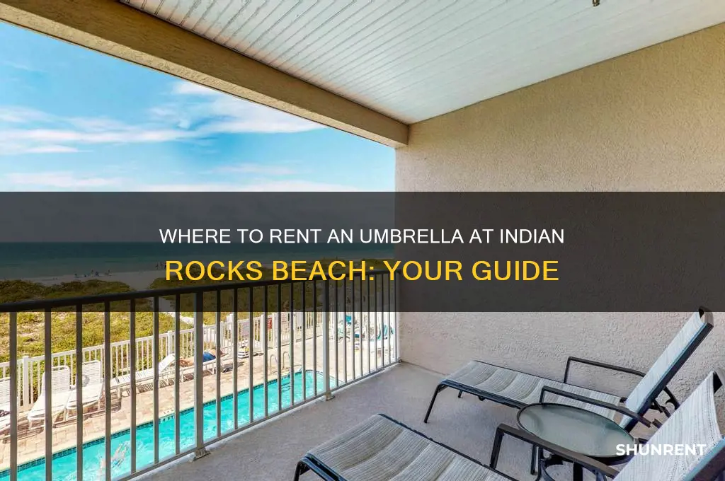 where to rent a umbrella at indian rocks beach