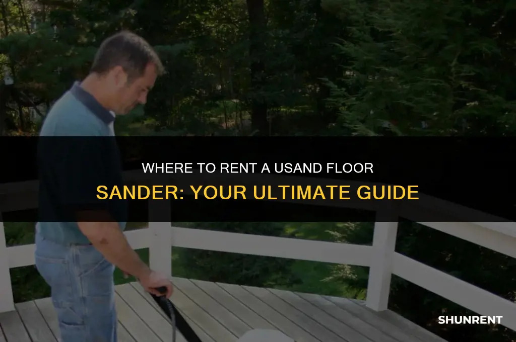 where to rent a usand floor sander