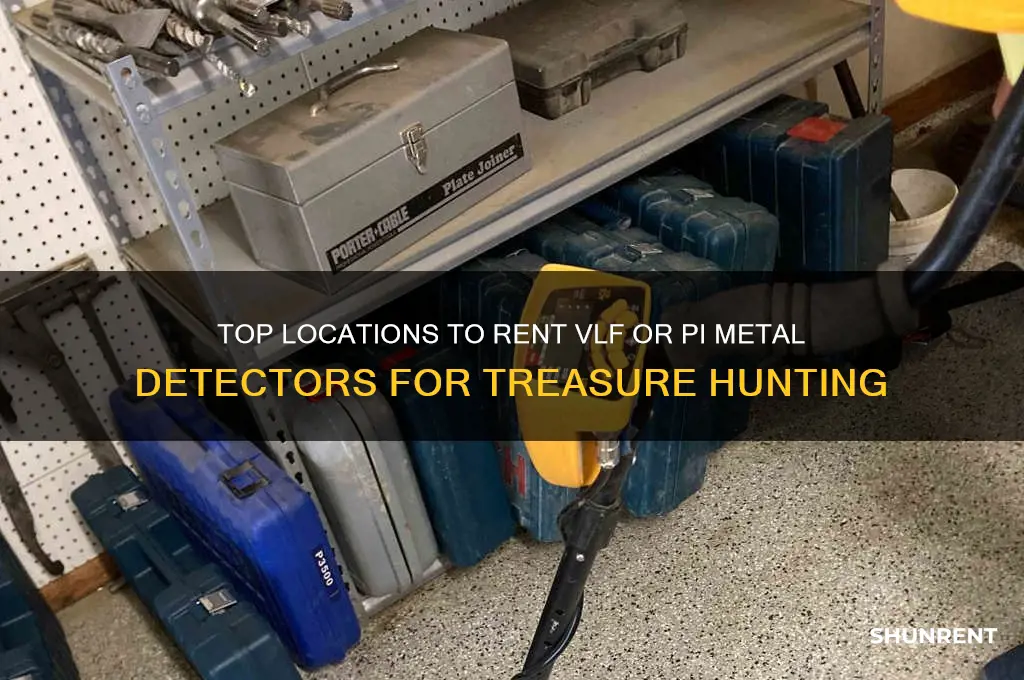 where to rent a vlf or pi metal detector