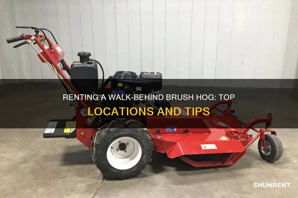 where to rent a walk behind brush hog