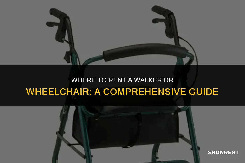 where to rent a walker or wheelchair