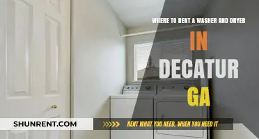 Top Washer and Dryer Rental Options in Decatur, GA