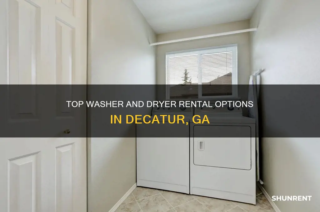 where to rent a washer and dryer in decatur ga
