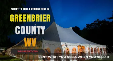 Top Wedding Tent Rental Options in Greenbrier County, WV