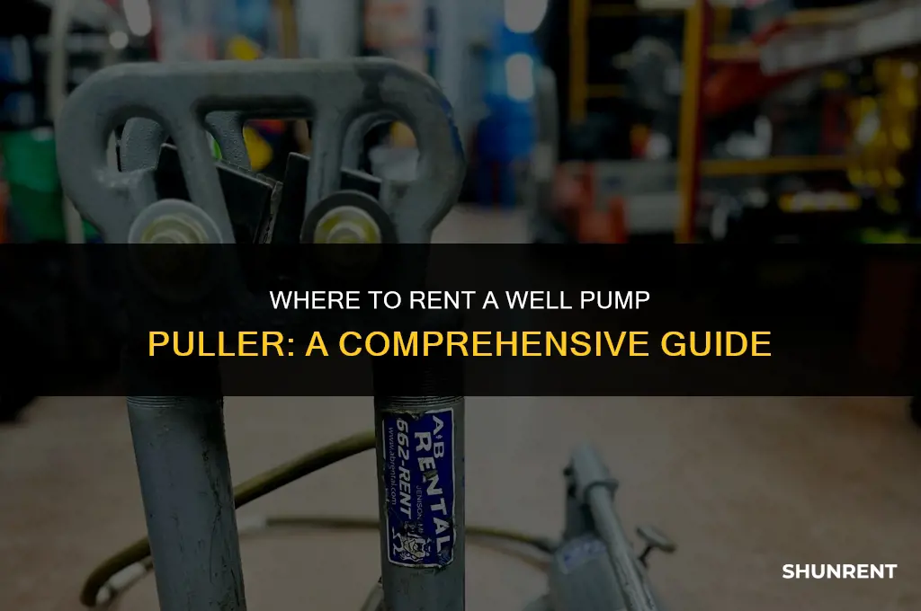 where to rent a well pump puller