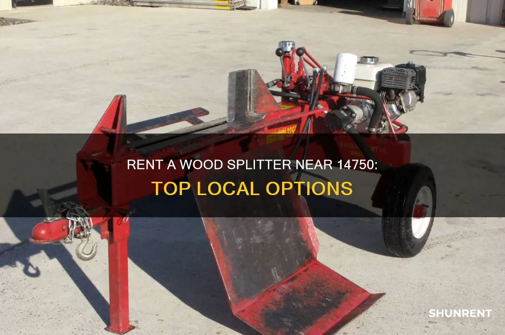 where to rent a wood splitter in 14750