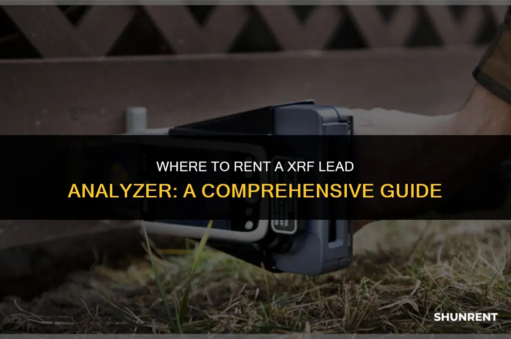 where to rent a xrf lead analyzer