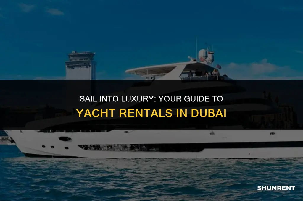 where to rent a yacht in dubai