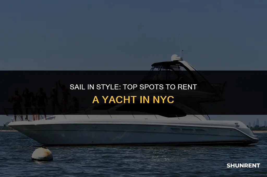 where to rent a yacht in nyc