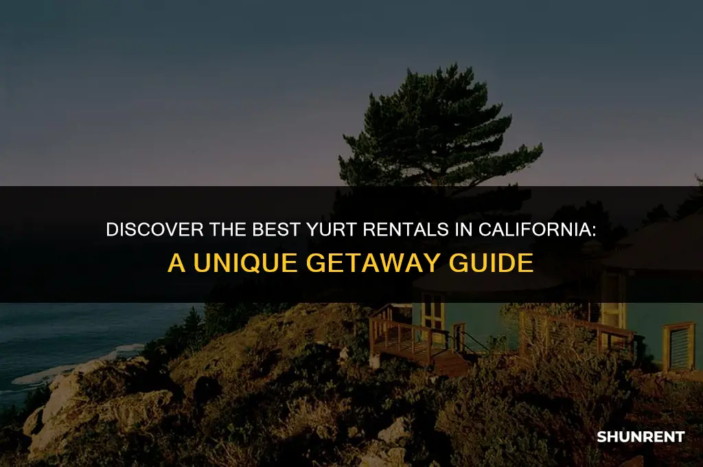 where to rent a yurt in california