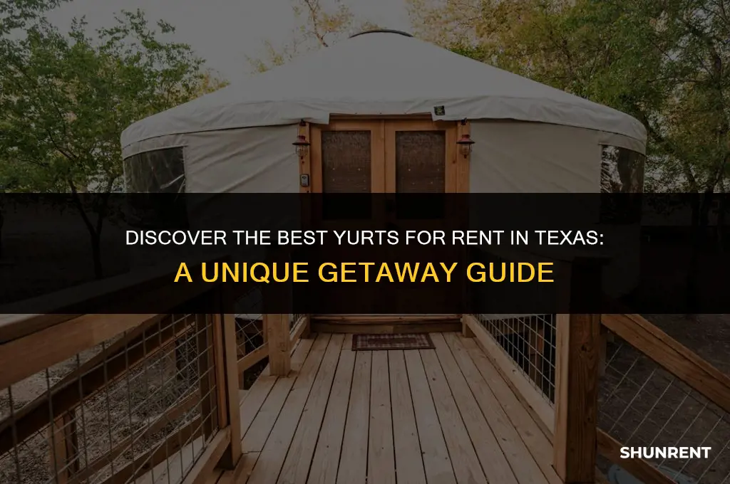 where to rent a yurt in texas