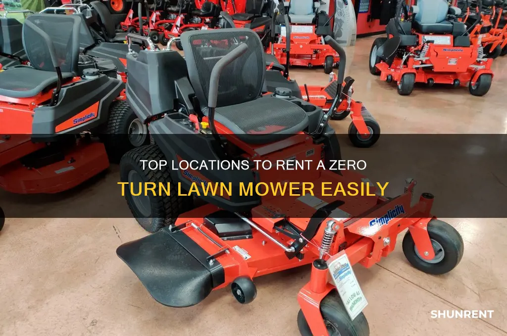 where to rent a zero turn lawn mower