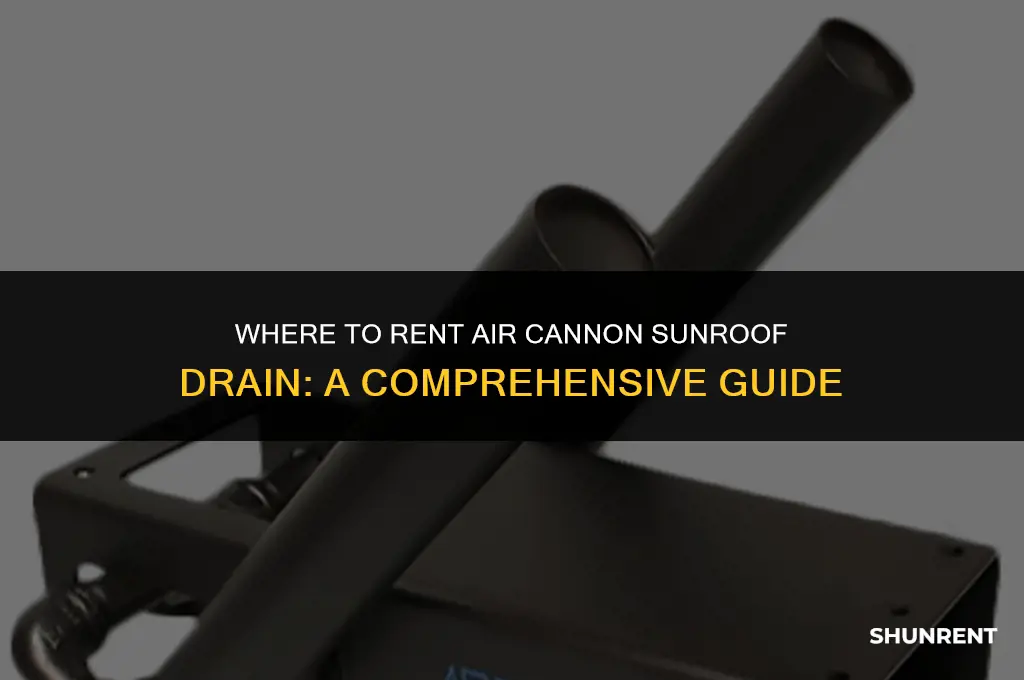 where to rent air cannon sunroof drain
