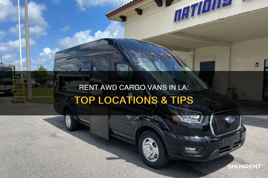 where to rent all wheel drive cargo van los angeles