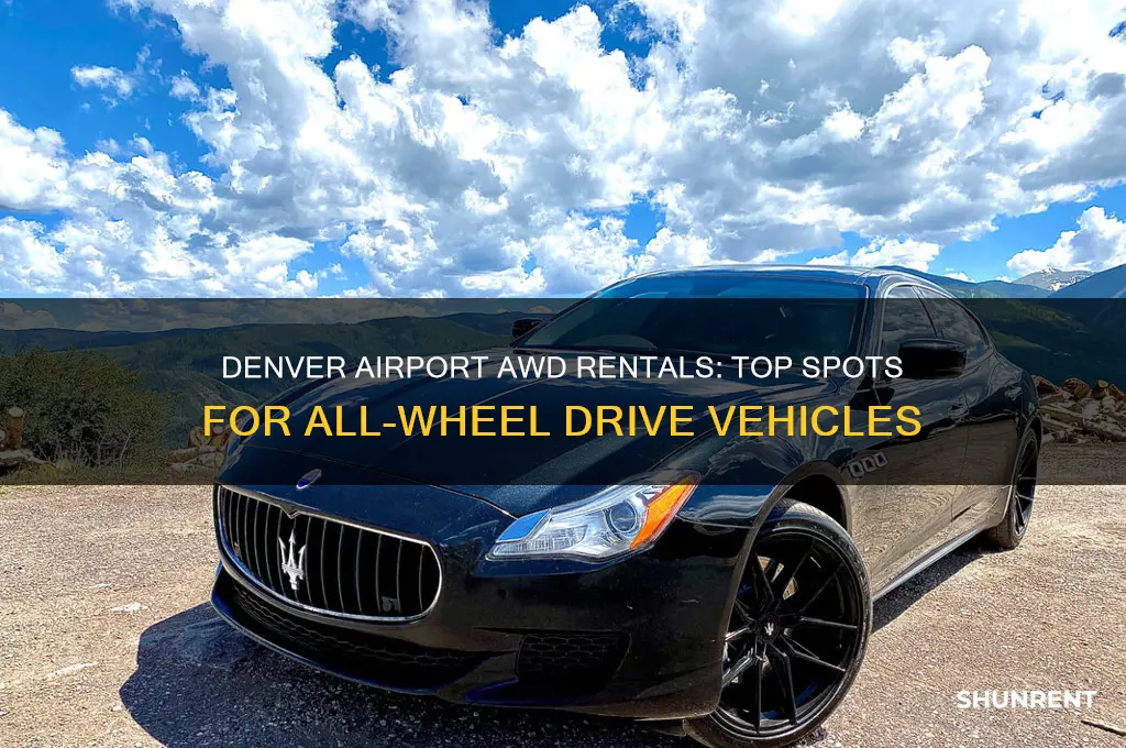 where to rent all wheel drive vehicles at denver airport