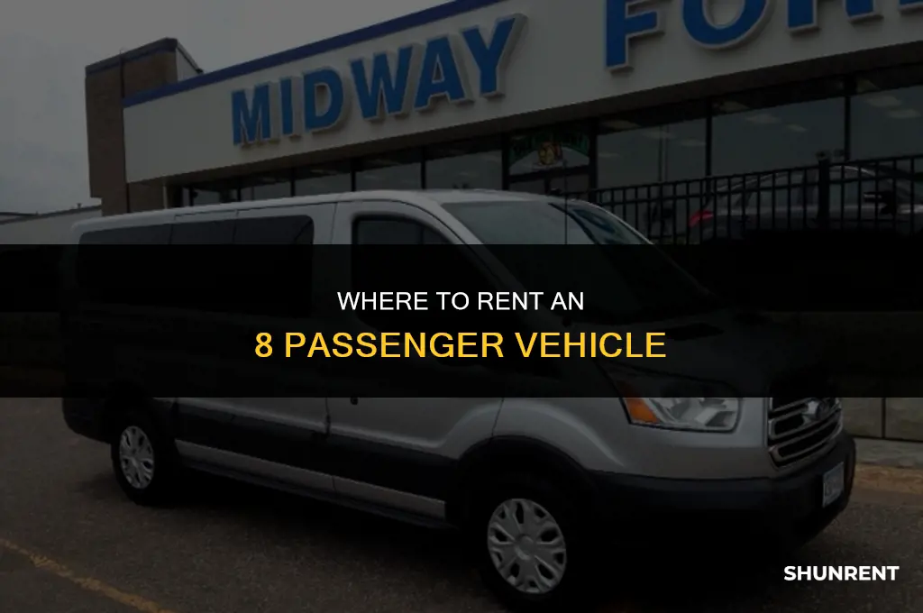 where to rent an 8 passenger vehicle