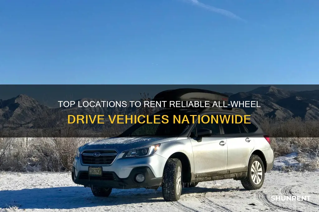 where to rent an all wheel drive vehicle