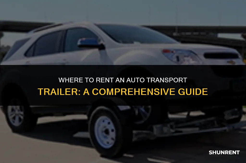 where to rent an auto transport trailer