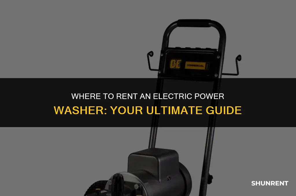 where to rent an electric power washer