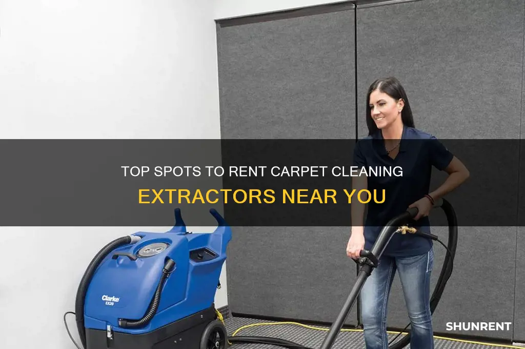 where to rent an extractor for carpet cleaning