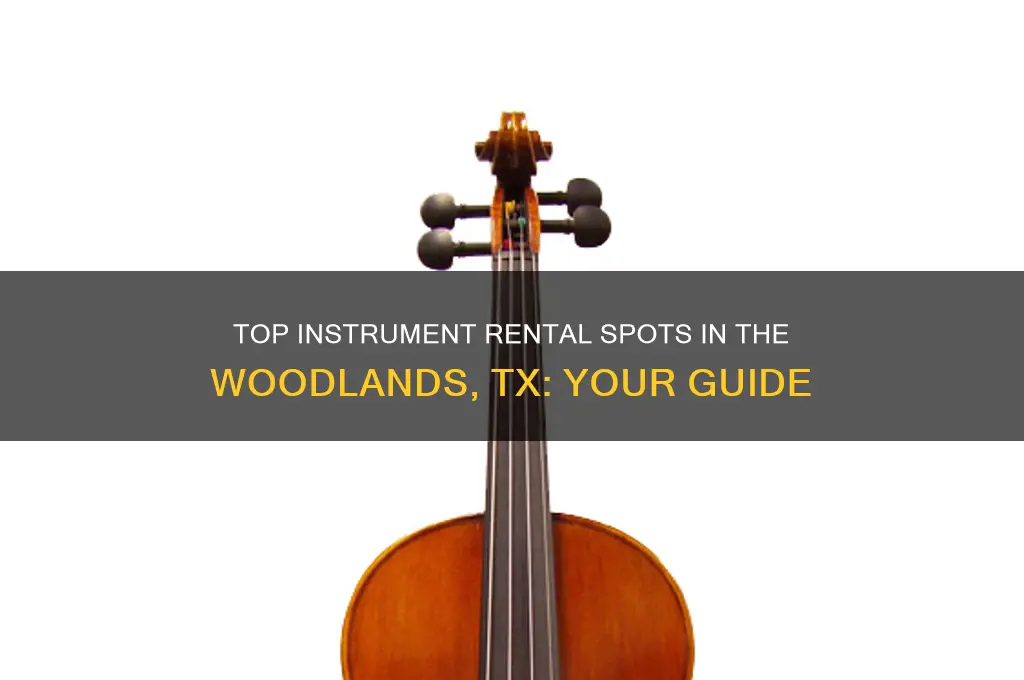 where to rent an instruement the woodlands tx
