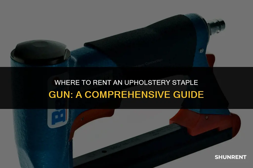 where to rent an upholstery staple gun