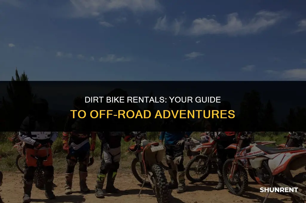 where to rent and ride dirt bikes