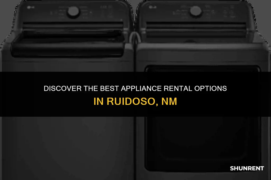 where to rent appliances in ruidoso nm