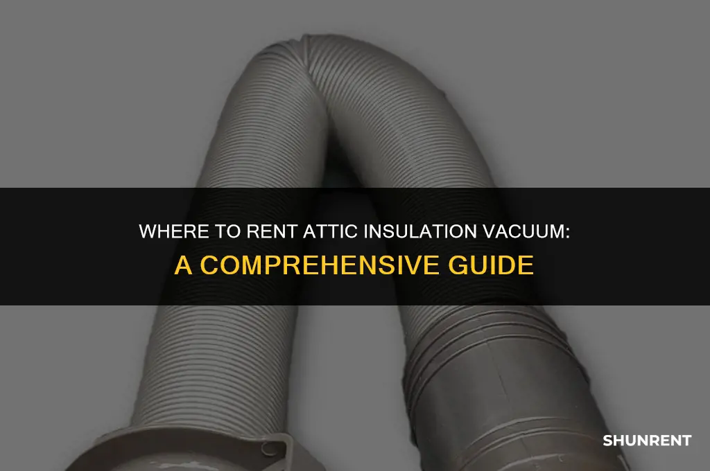 where to rent attic insulation vacuum rental