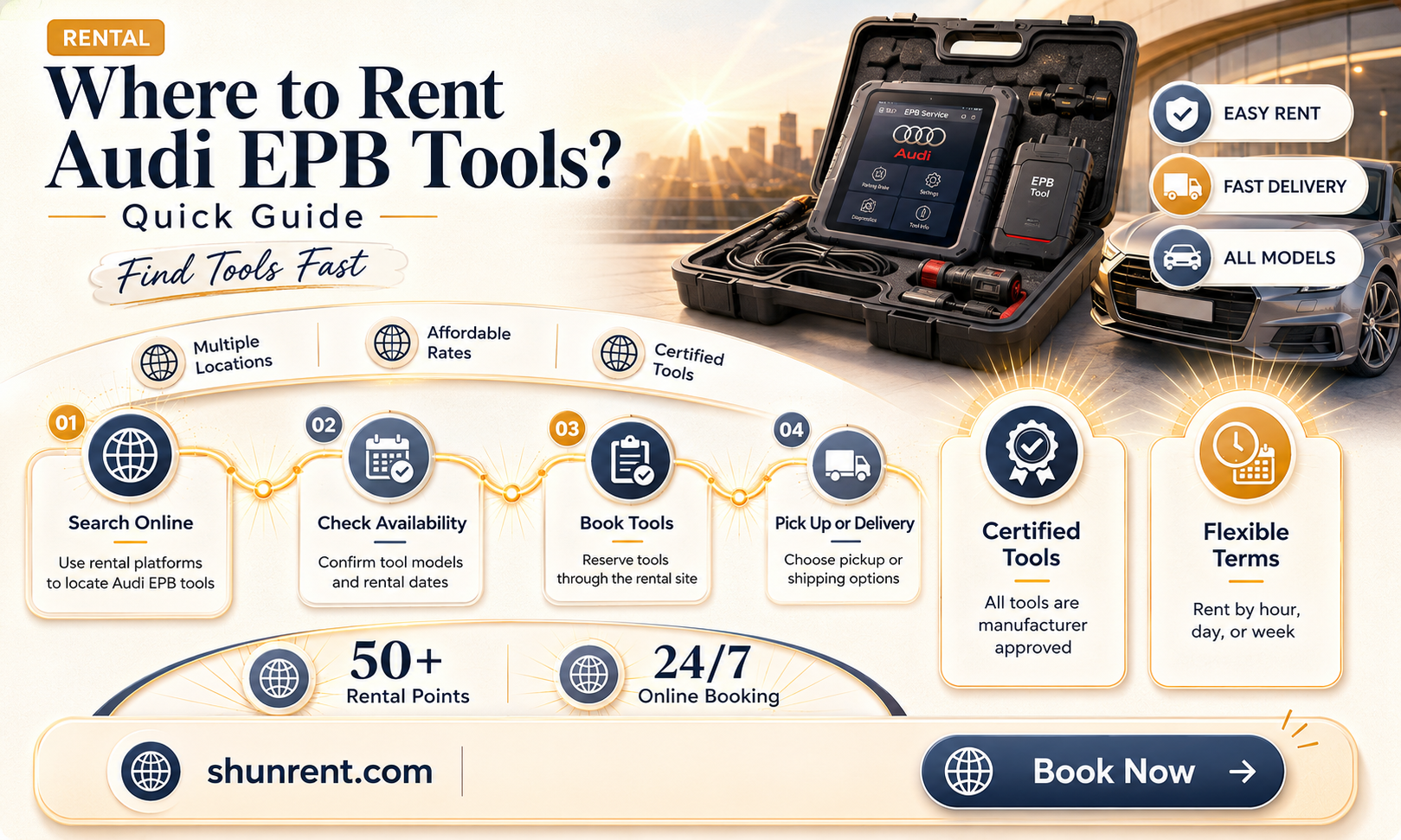 does autozone rent a tool for audi epb