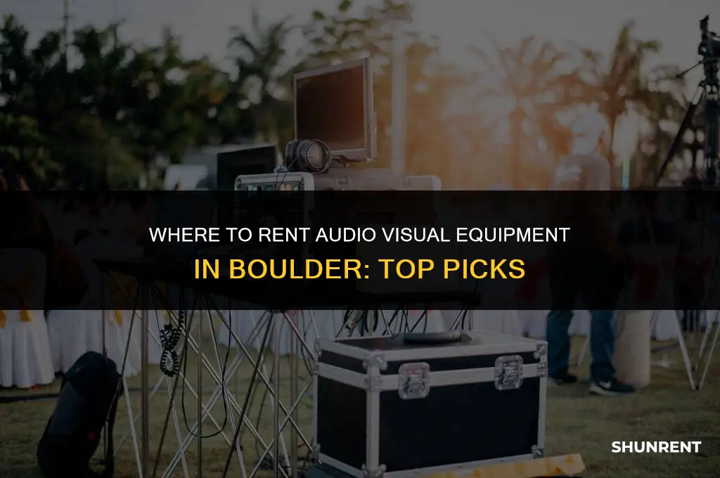 where to rent audio visual equipment boulder