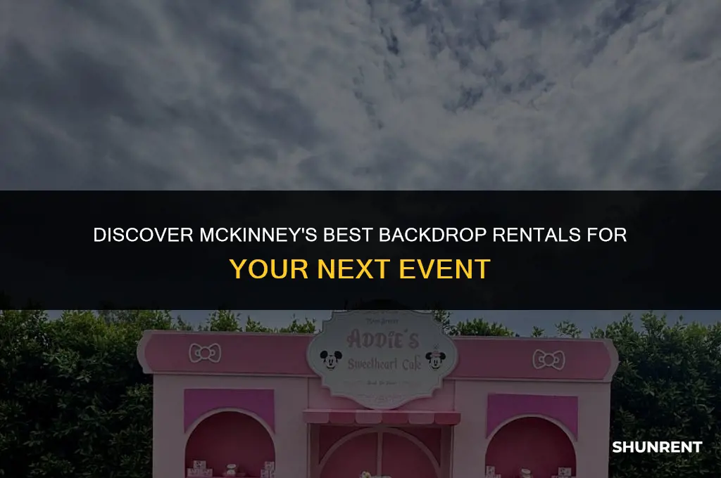 where to rent backdrops in mckinney texas