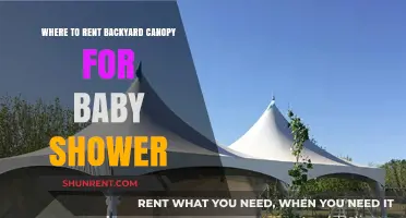 Top Backyard Canopy Rental Options for Your Baby Shower Celebration