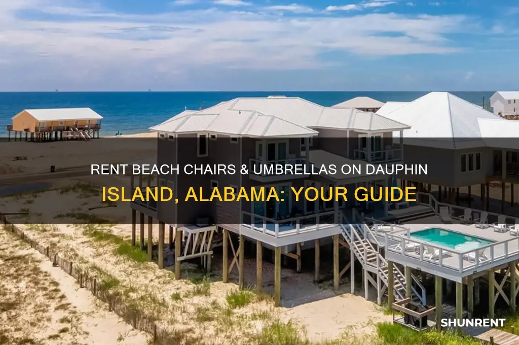where to rent beach chairs and ufor dauphin island alabamambrella