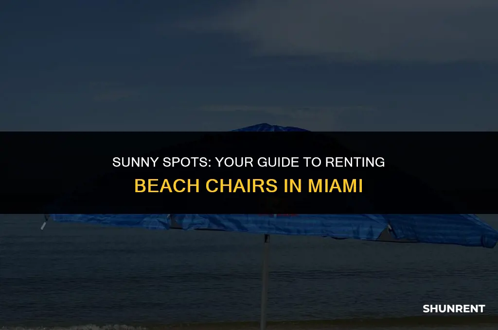 where to rent beach chairs in miami