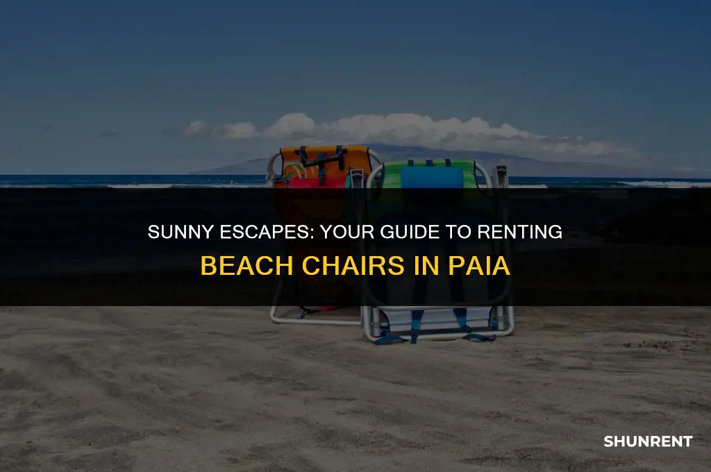 where to rent beach chairs in paia