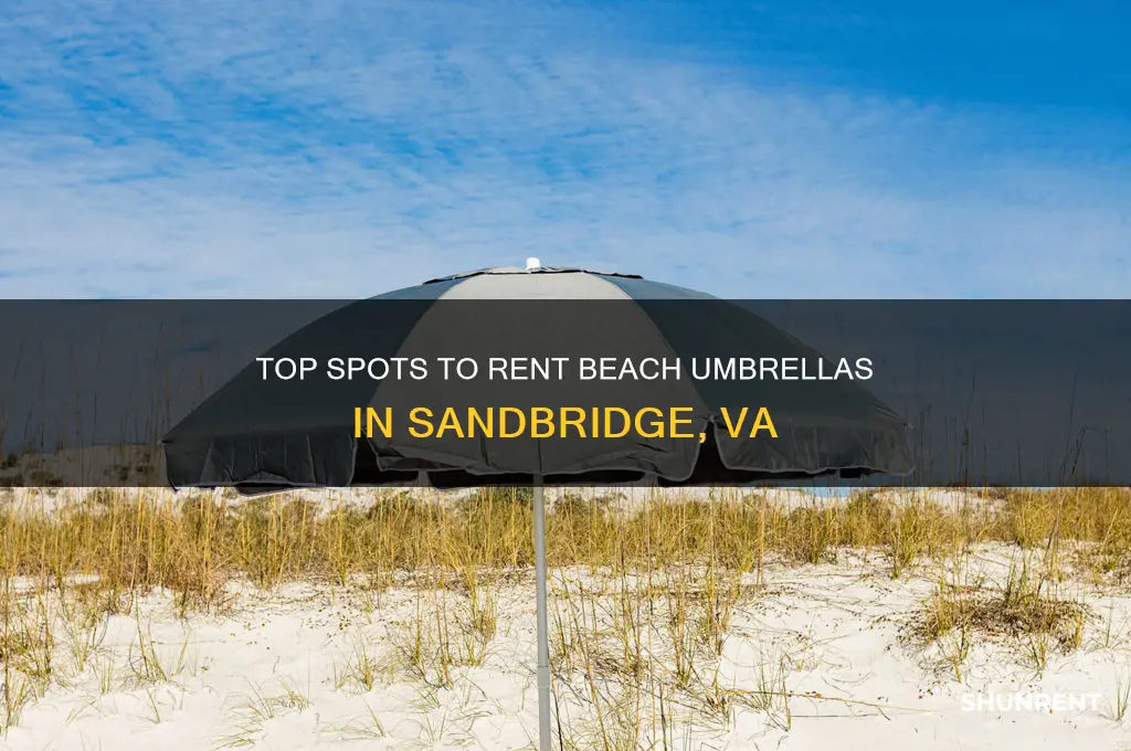 where to rent beach umbrella in sandbrige va